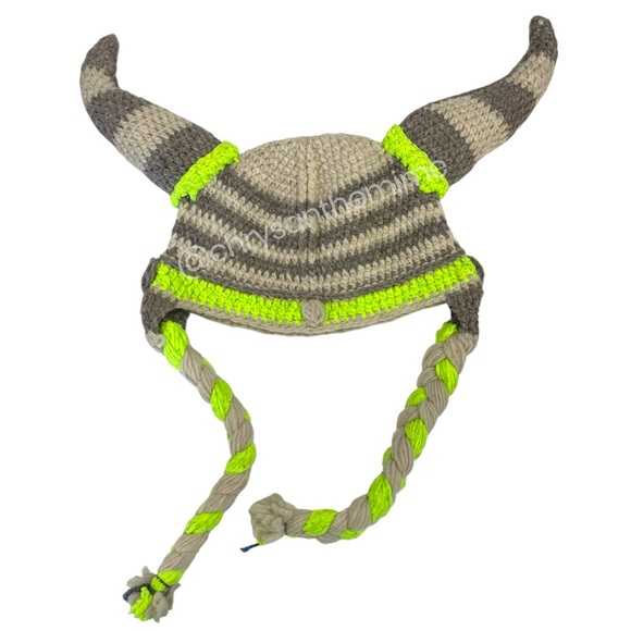 Accessories - Handmade Knitted Viking Hat